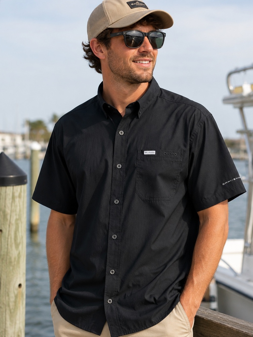 Columbia PFG Slack Tide Camp Shirt Large